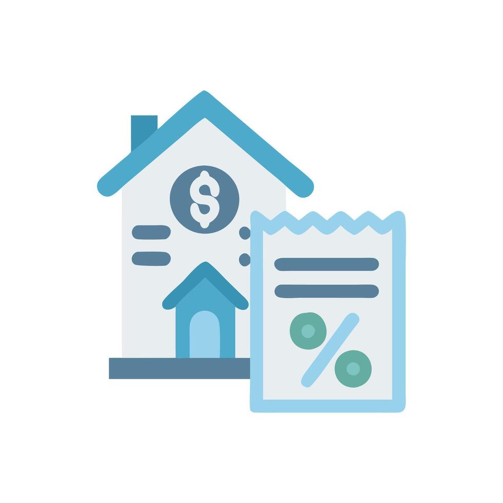 Property Tax Icon for Finance vector