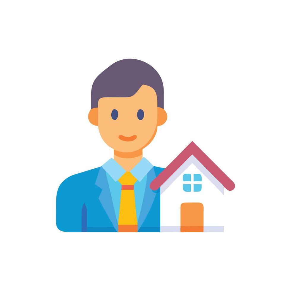 Unique Realtor Icon for Real Estate vector