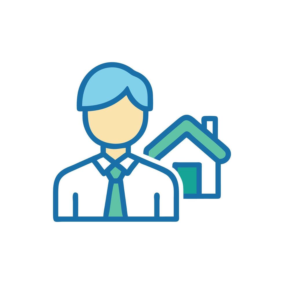 Creative Realtor Icon for Marketing vector