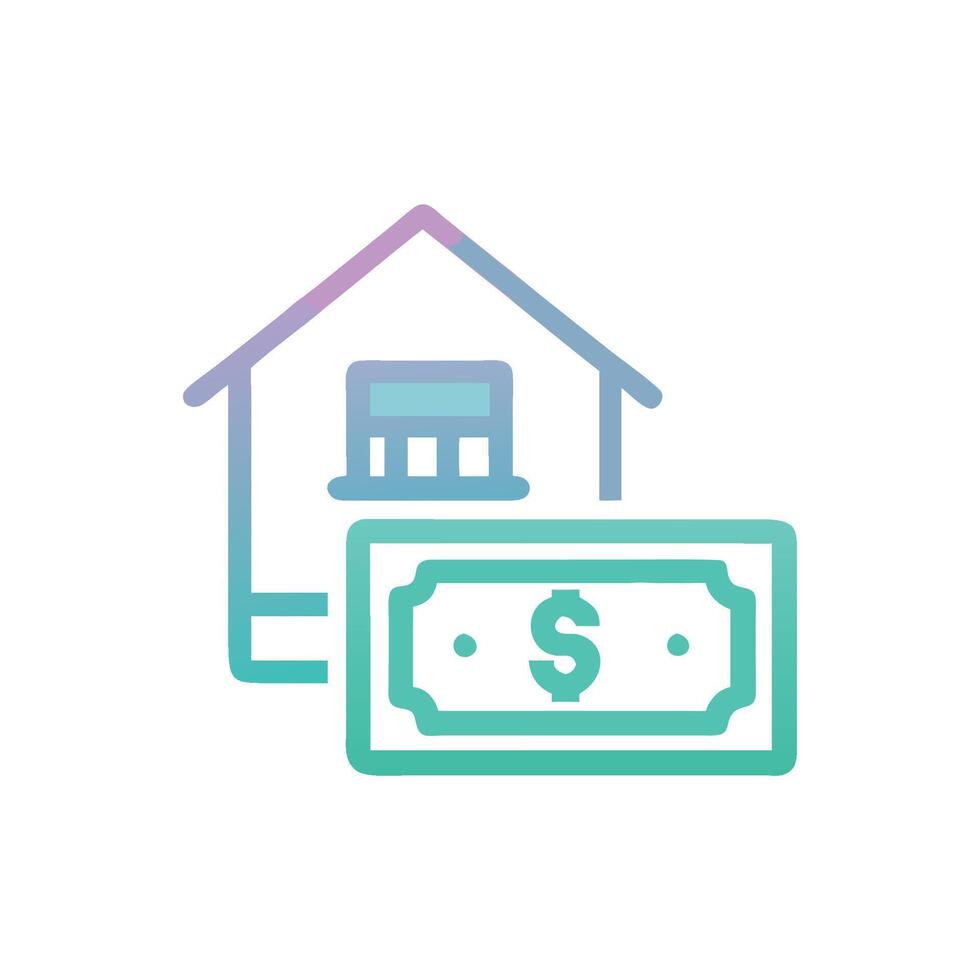Rent Payment Icon for Tenants vector