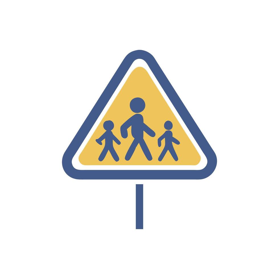 School Zone Icon for Safety vector