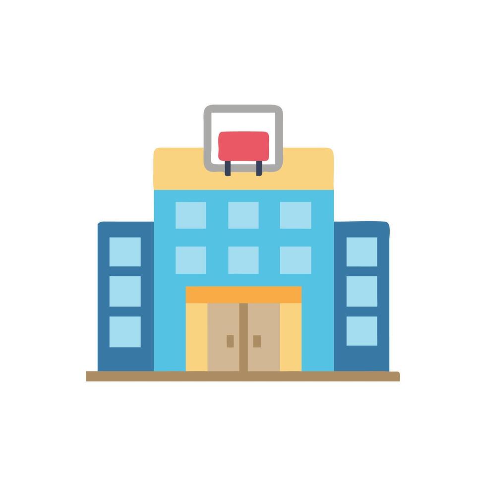 Stylish Shopping Mall Icon vector