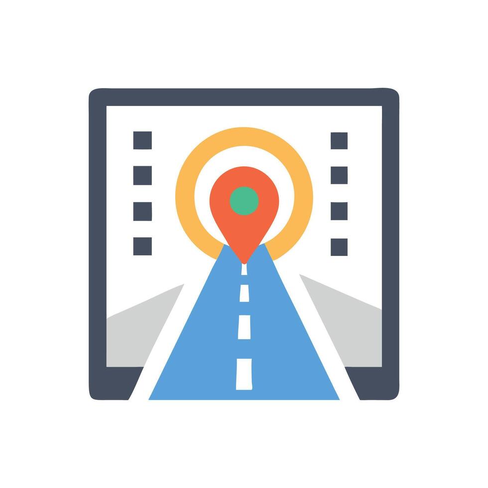 Creative Street View Icon for Design vector