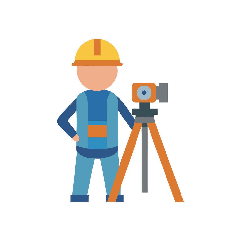 Stylish Surveyor Icon vector