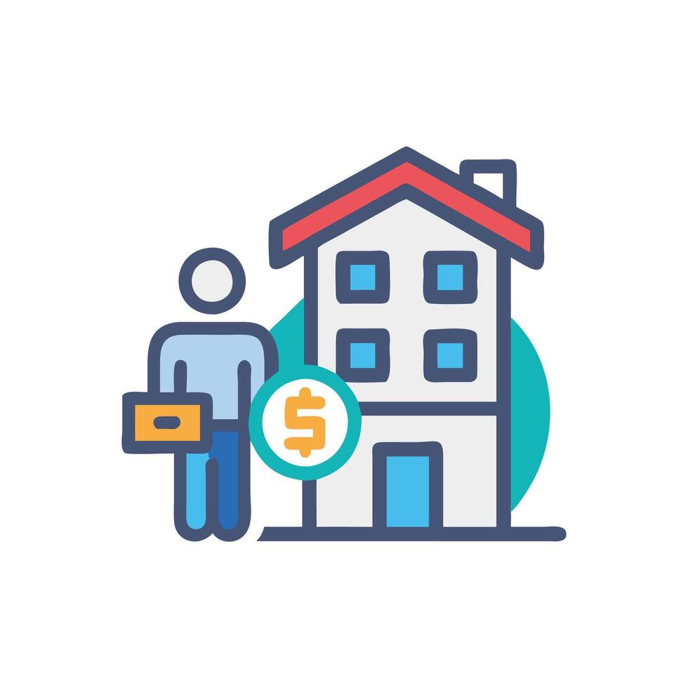 Creative Tenant Icon for Housing vector