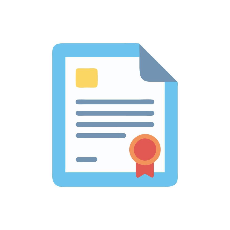 Unique Title Deed Icon for Ownership vector
