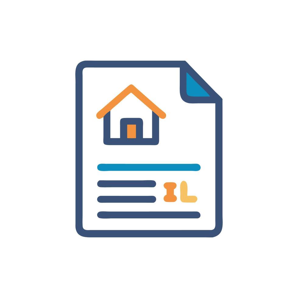 Unique Title Insurance Icon for Security vector