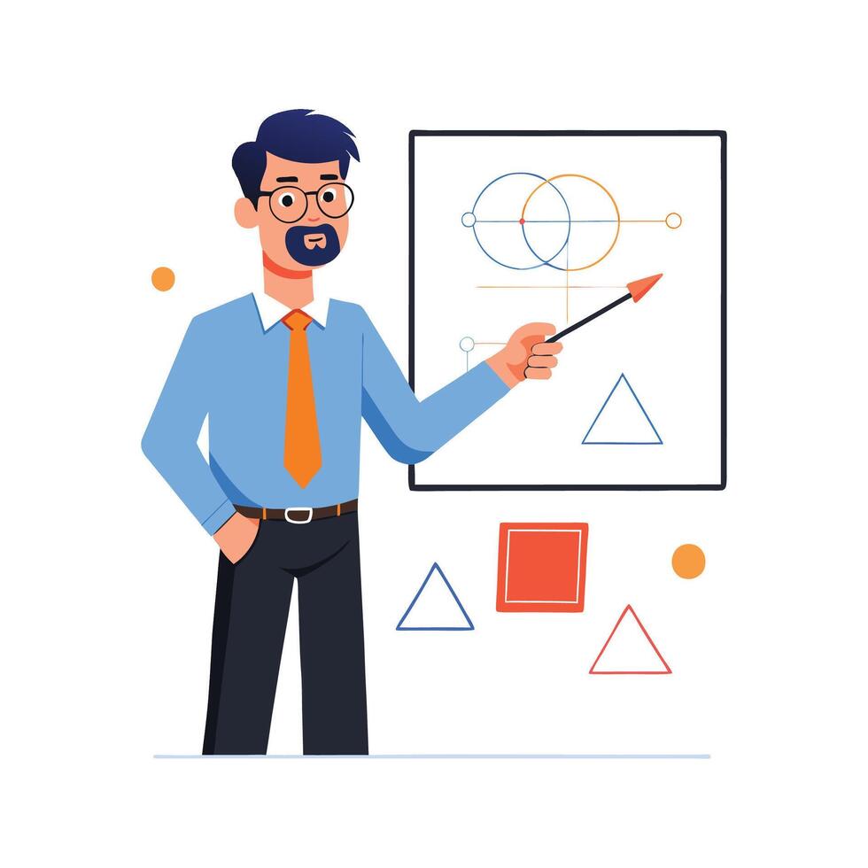 Instructor Using Marker for Explanation vector