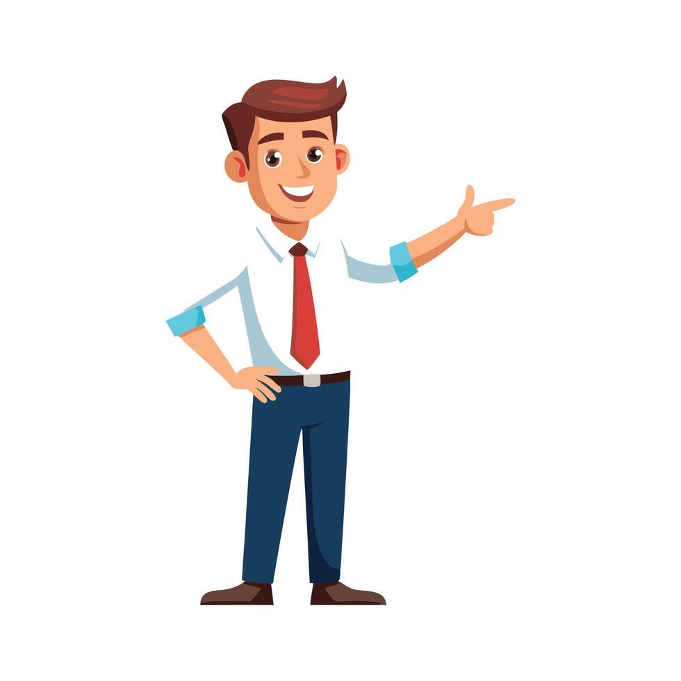 Instructor Engaging Class While Speaking vector
