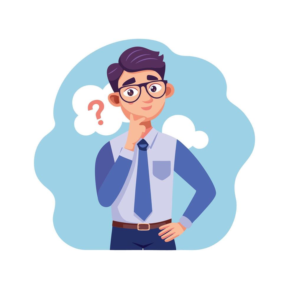 Teacher Featuring Eyebrow Raise During Inquiry. vector