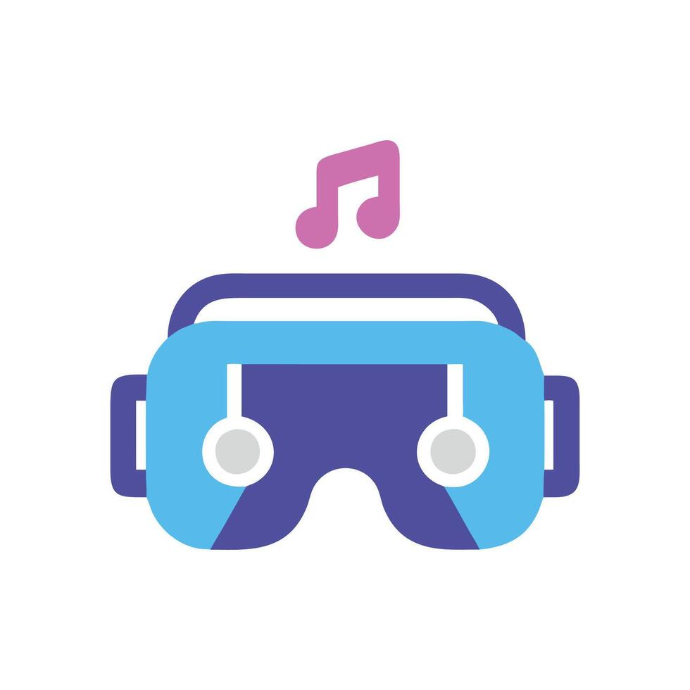 Exciting VR Music Experience Icon vector