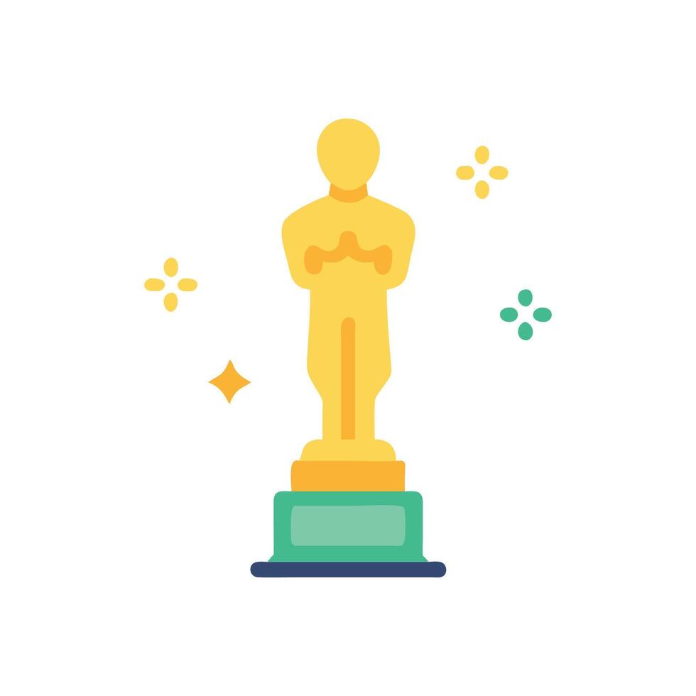 Oscar Award Icon for Recognition vector