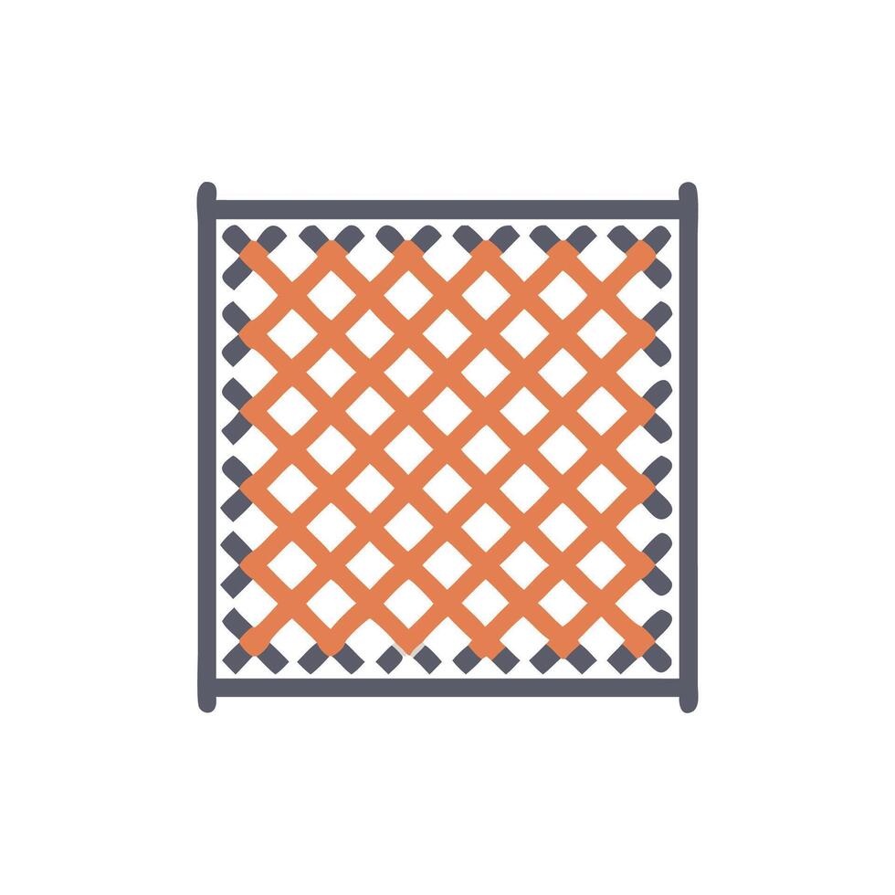 Stylish Acoustic Panel Icon Design vector