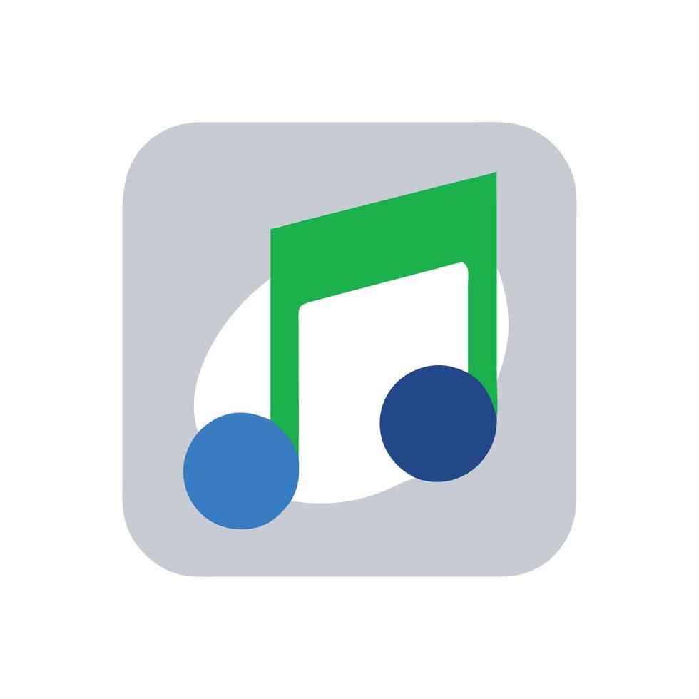 Modern Apple Music Streaming Icon vector