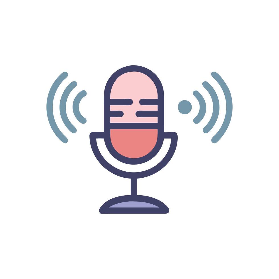 Modern ASMR Sound Icon for Relaxation vector