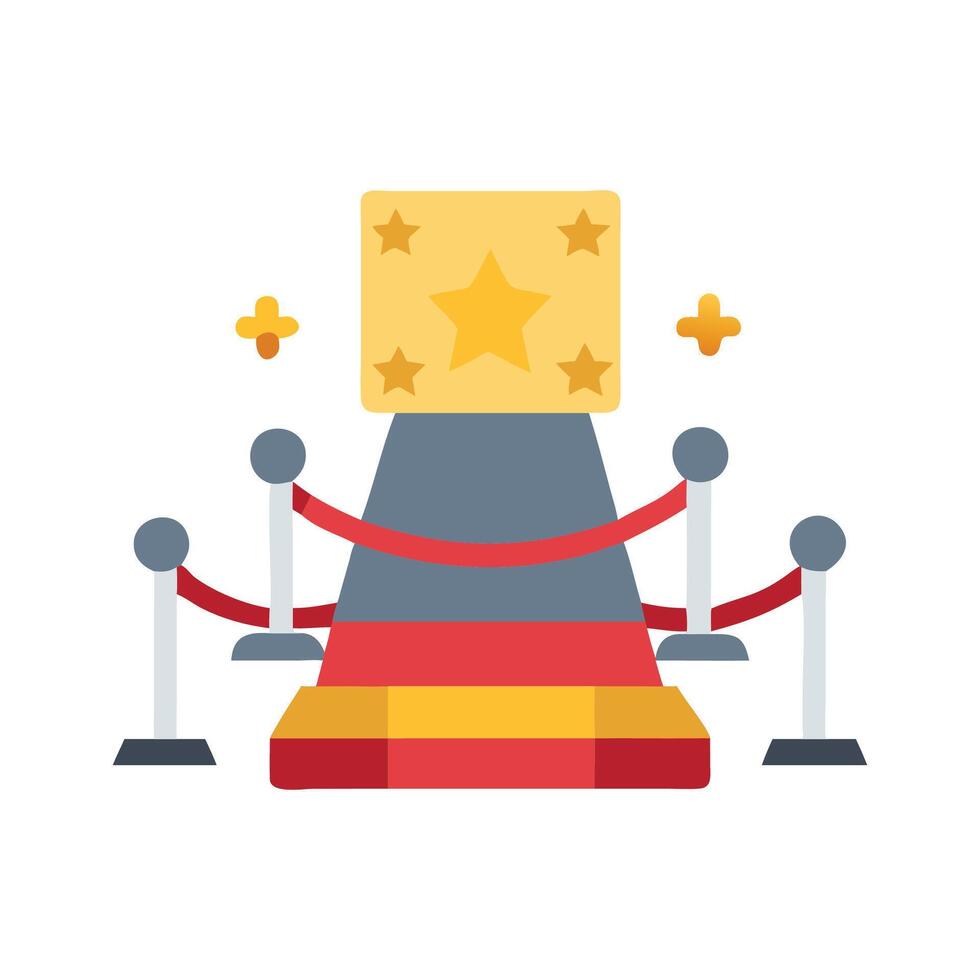 Red Carpet Award Show Icon vector