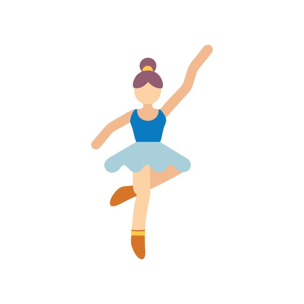 Modern Ballet Dancer Icon for Art vector