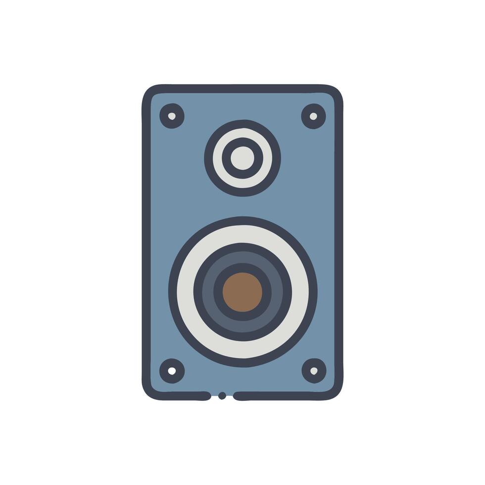 Modern Bass Speaker Icon for Events vector
