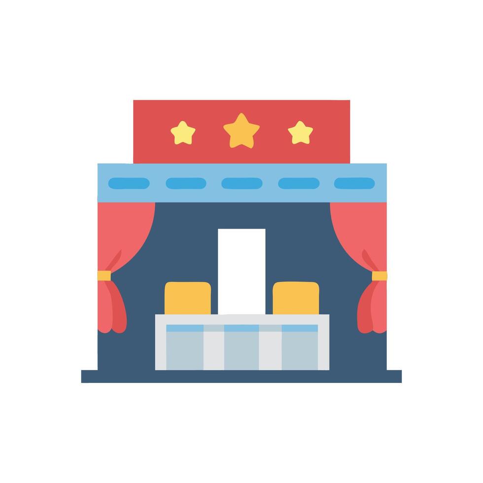 Creative Broadway Theater Icon Design vector