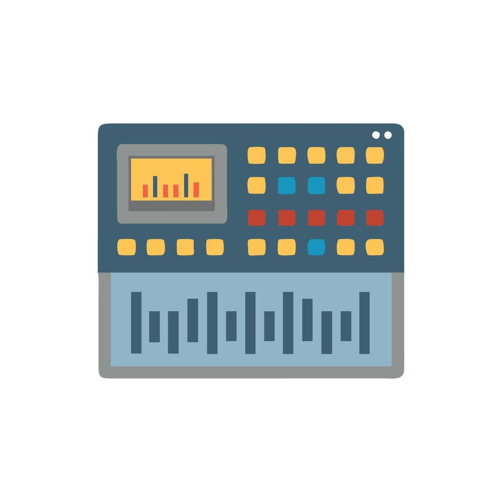 Creative Digital Audio Workstation Icon Design vector