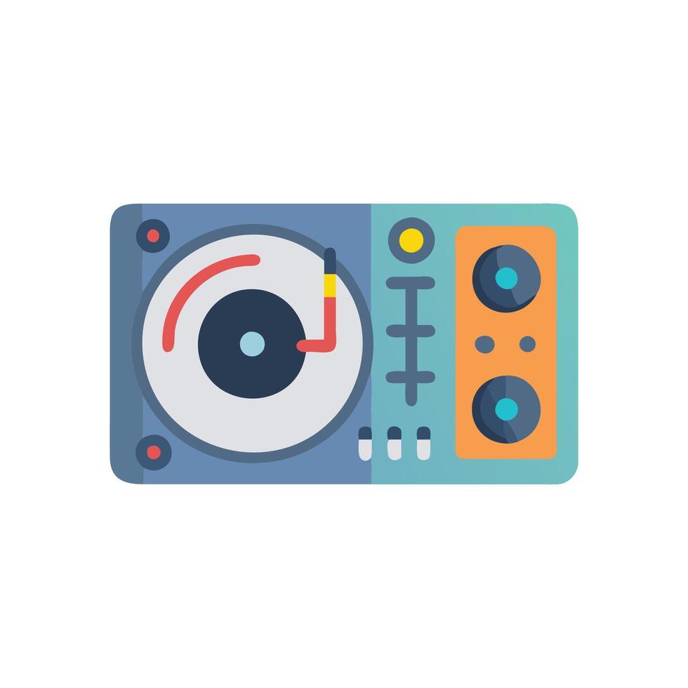 DJ Mixer Icon for Music Production vector