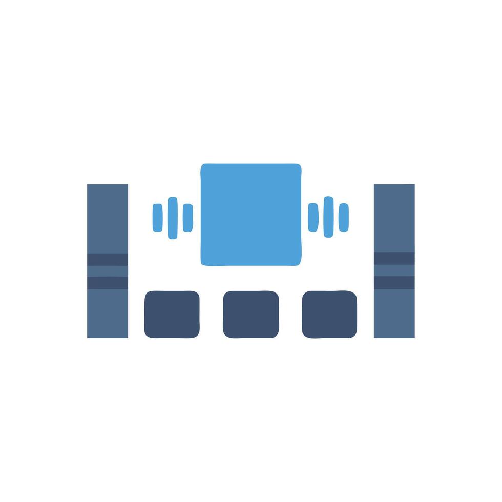 Dolby Surround Sound Icon for Audio vector