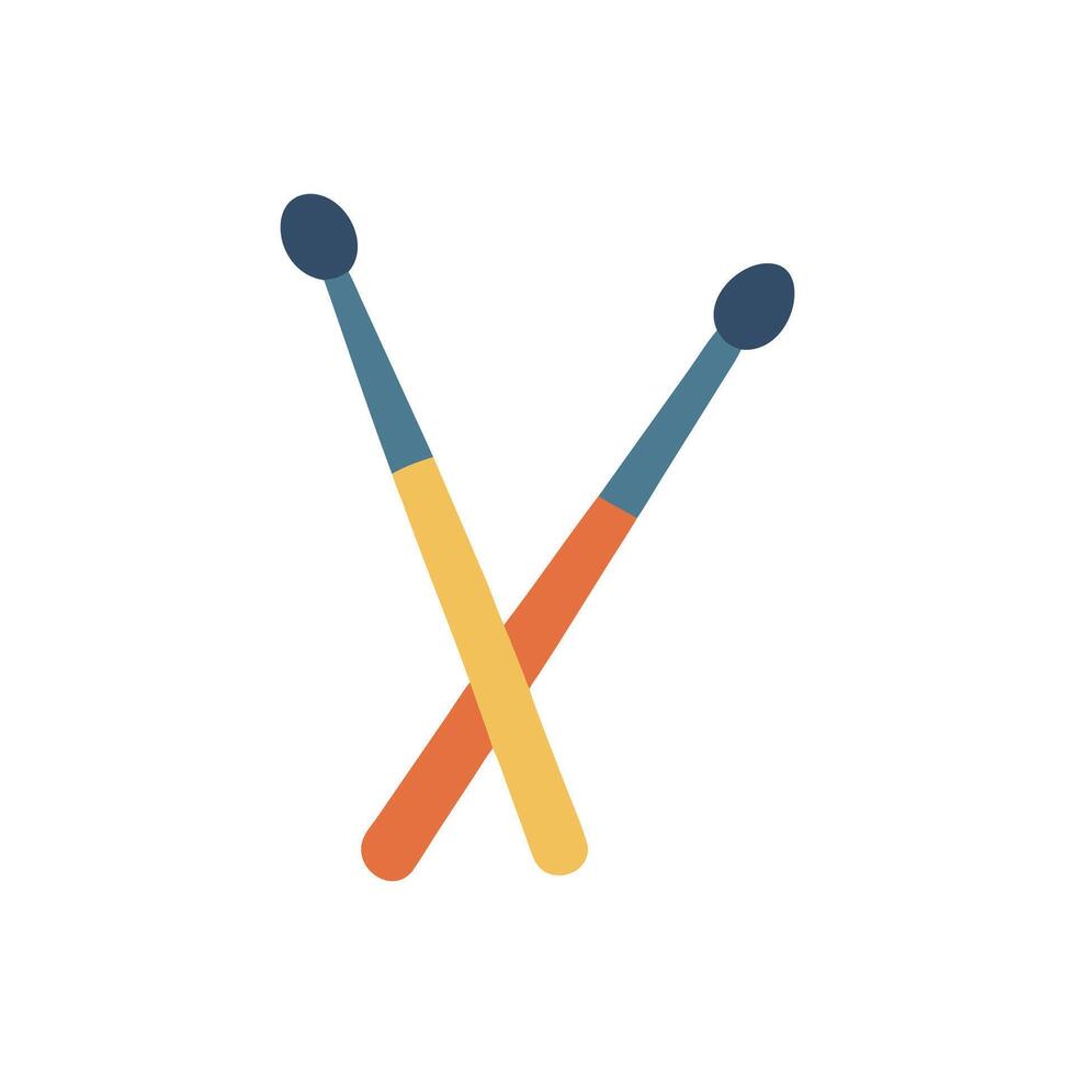Drumsticks Icon for Musicians vector