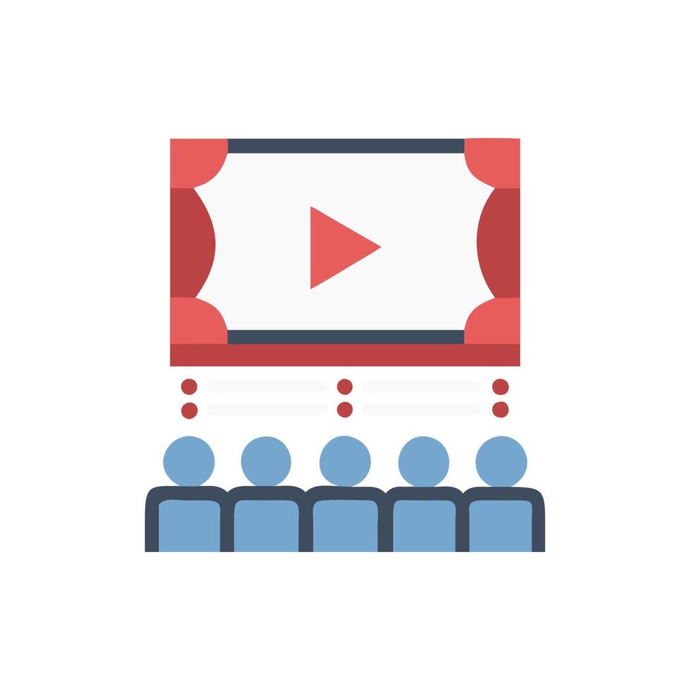 Creative Film Premiere Icon Design vector