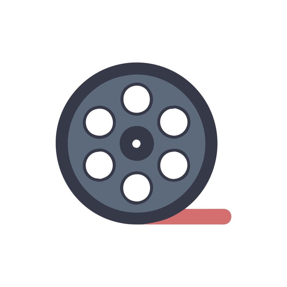 Film Reel Icon for Movies vector