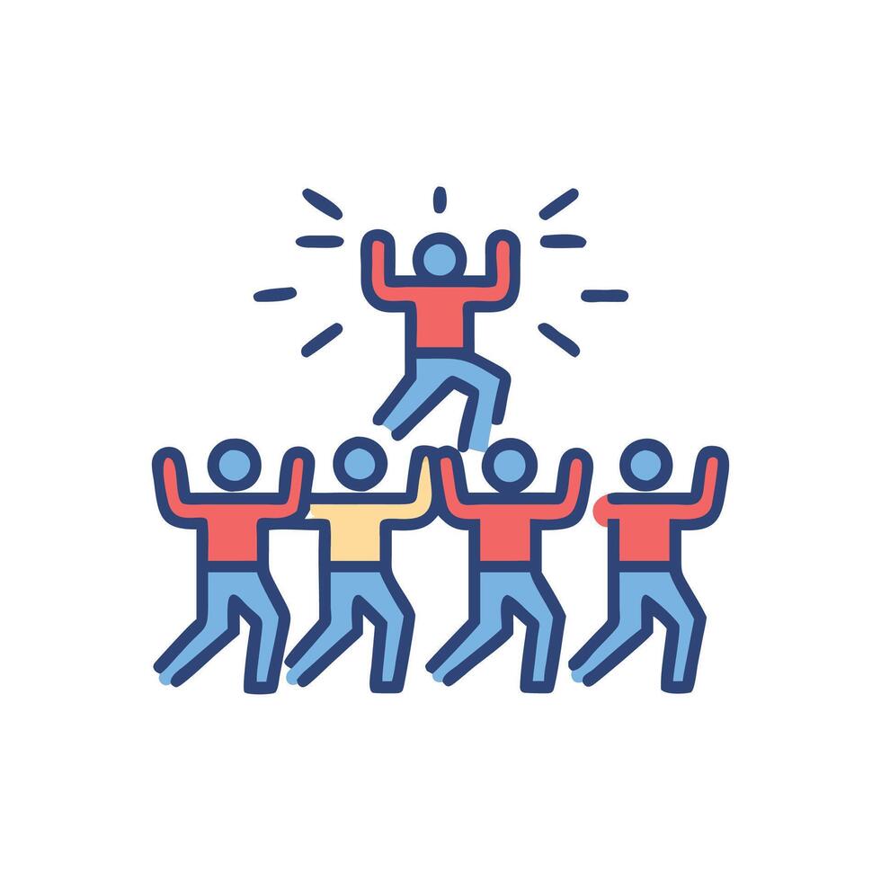 Flash Mob Icon for Events vector