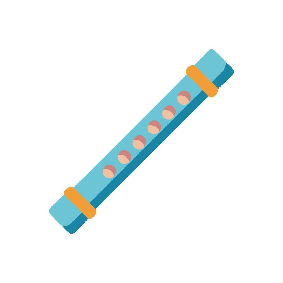 Stylish Flute Icon for Artists vector