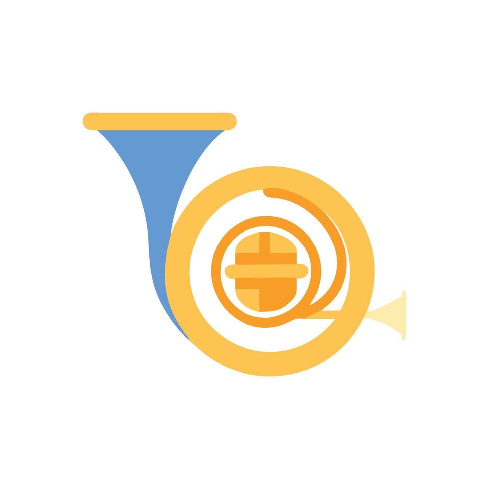 French Horn Icon for Classical Music vector