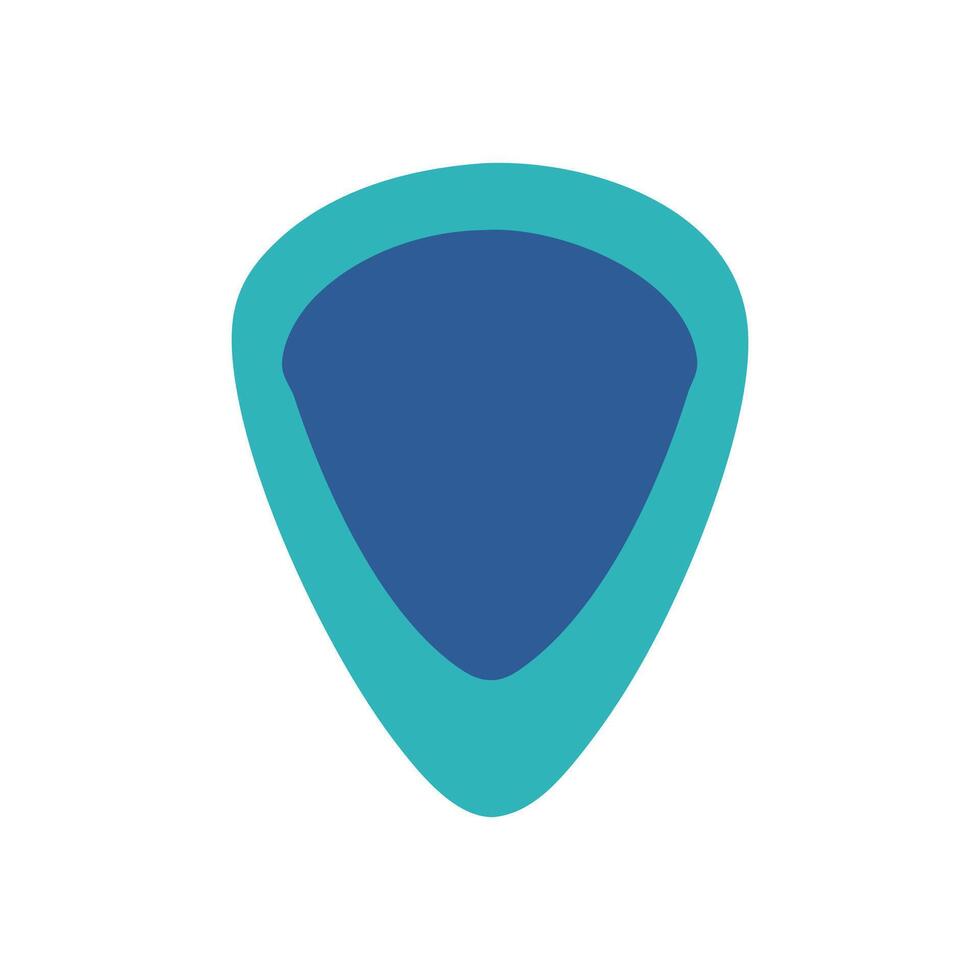 Guitar Pick Icon for Musicians vector