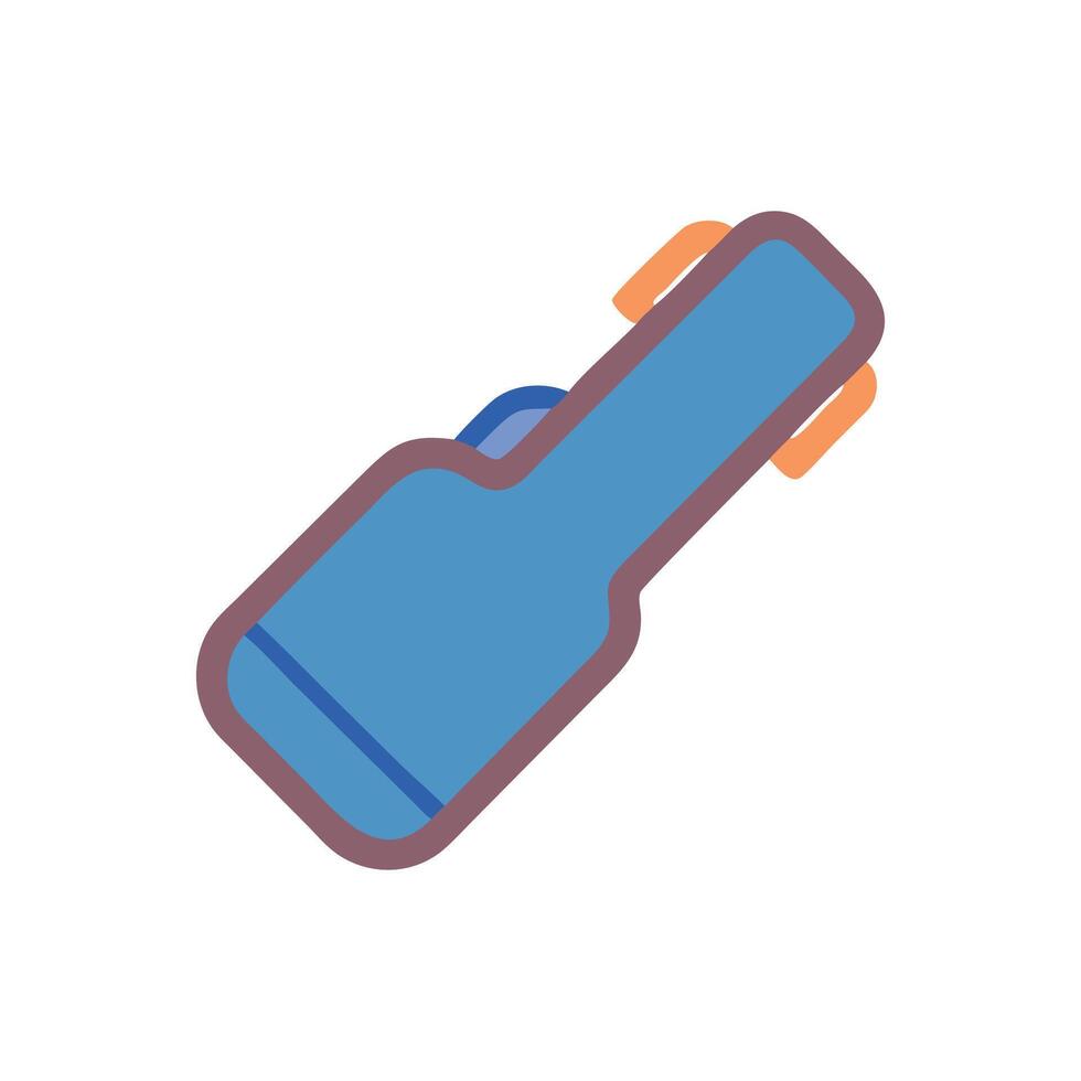 Modern Guitar Case Icon for Music vector