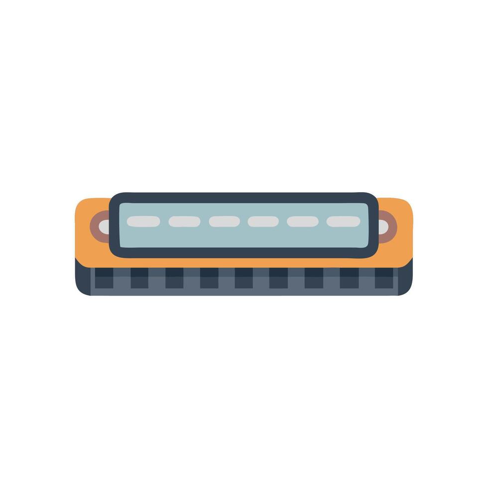Creative Harmonica Holder Icon Design vector