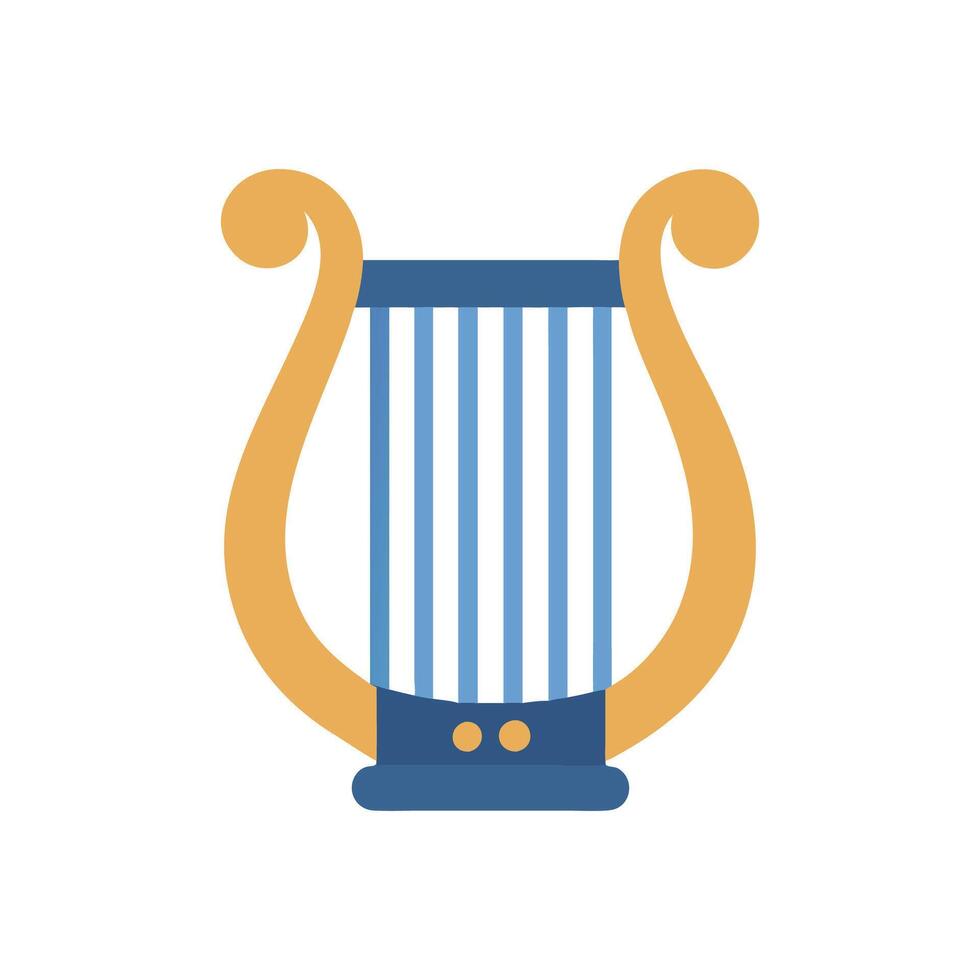 Creative Harp Icon Design vector