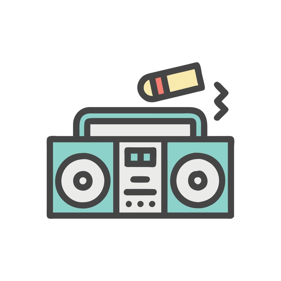 Hip Hop Music Icon for Genre vector