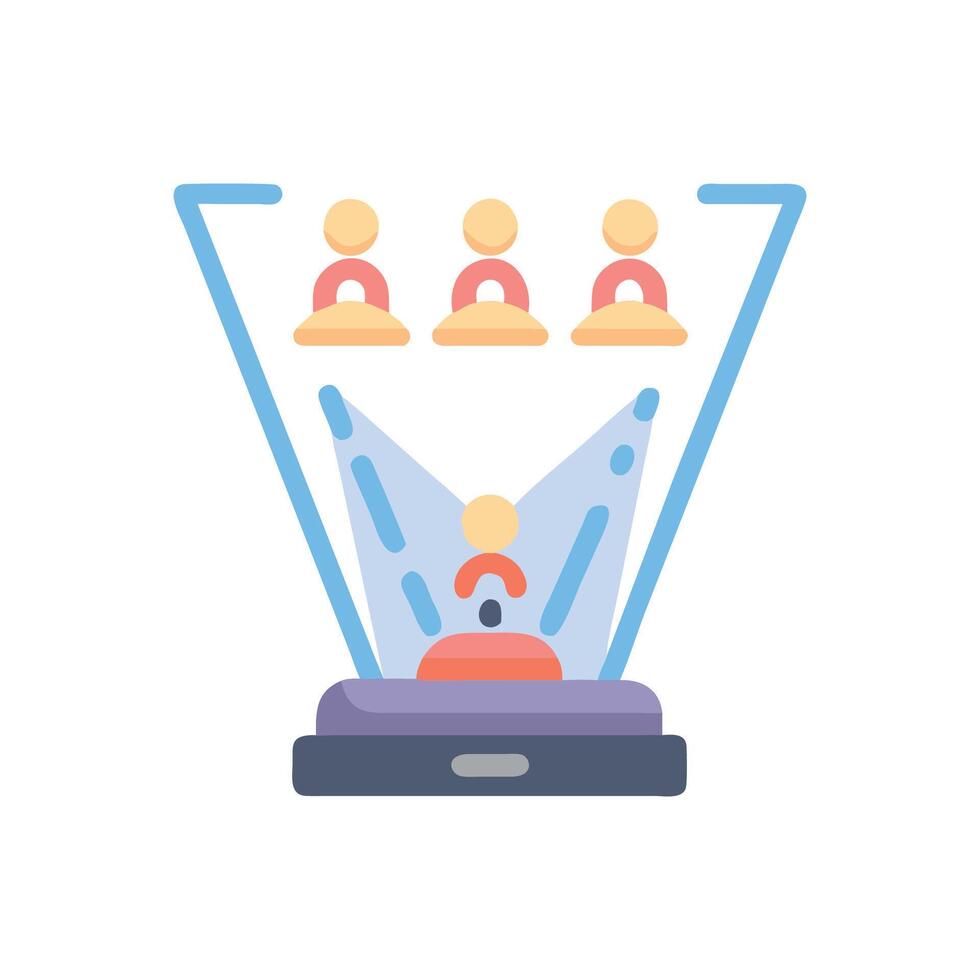 Creative Hologram Concert Icon Design vector