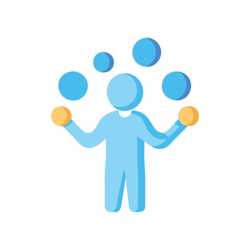 Colorful Juggler Illustration for Events vector
