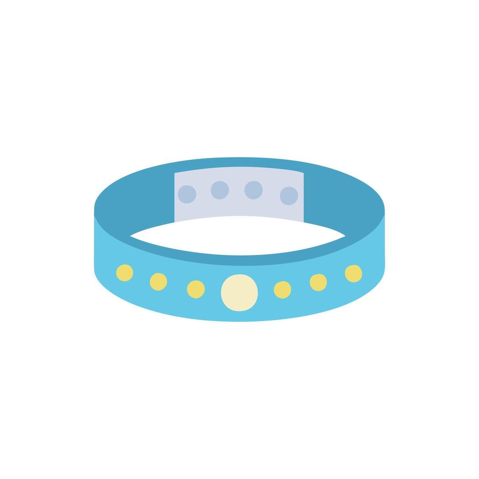Vibrant LED Concert Bracelet Icon vector