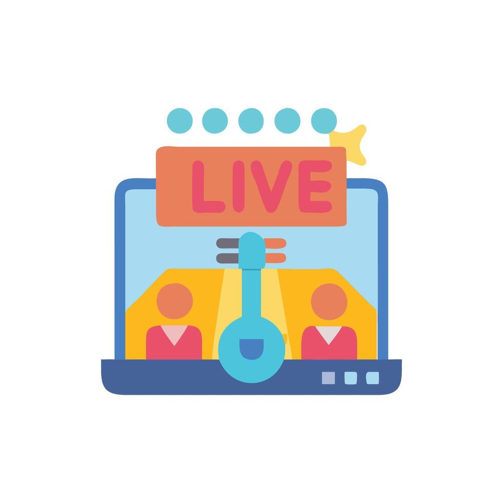 Live Performance Icon for Concerts vector