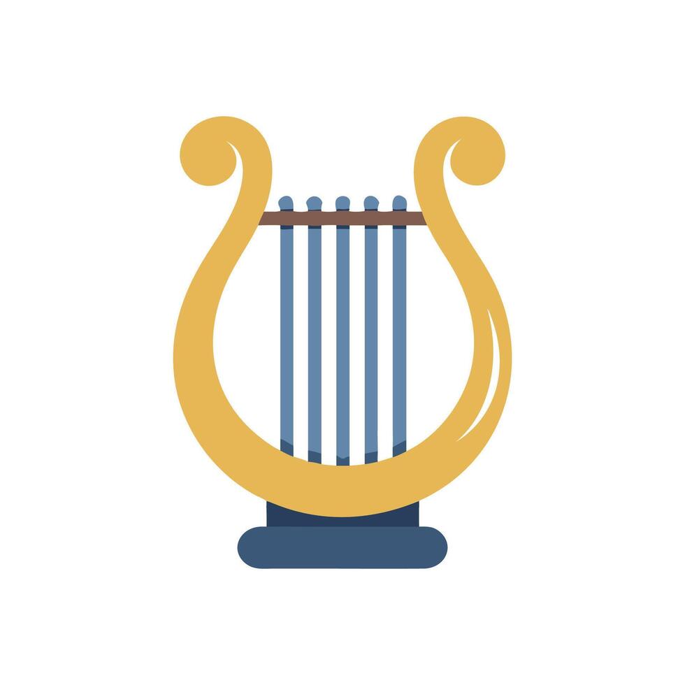 Dynamic Lyre Icon for Musical Events vector