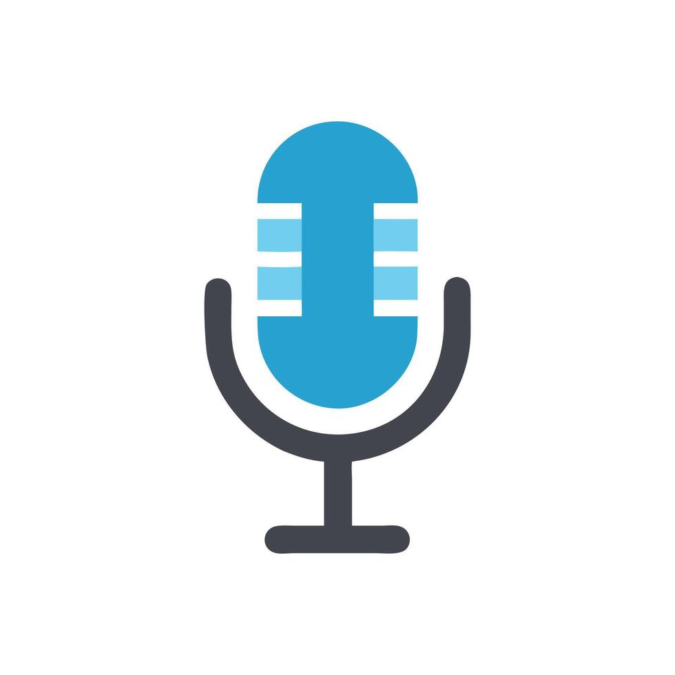 Vibrant Microphone Icon for Events vector