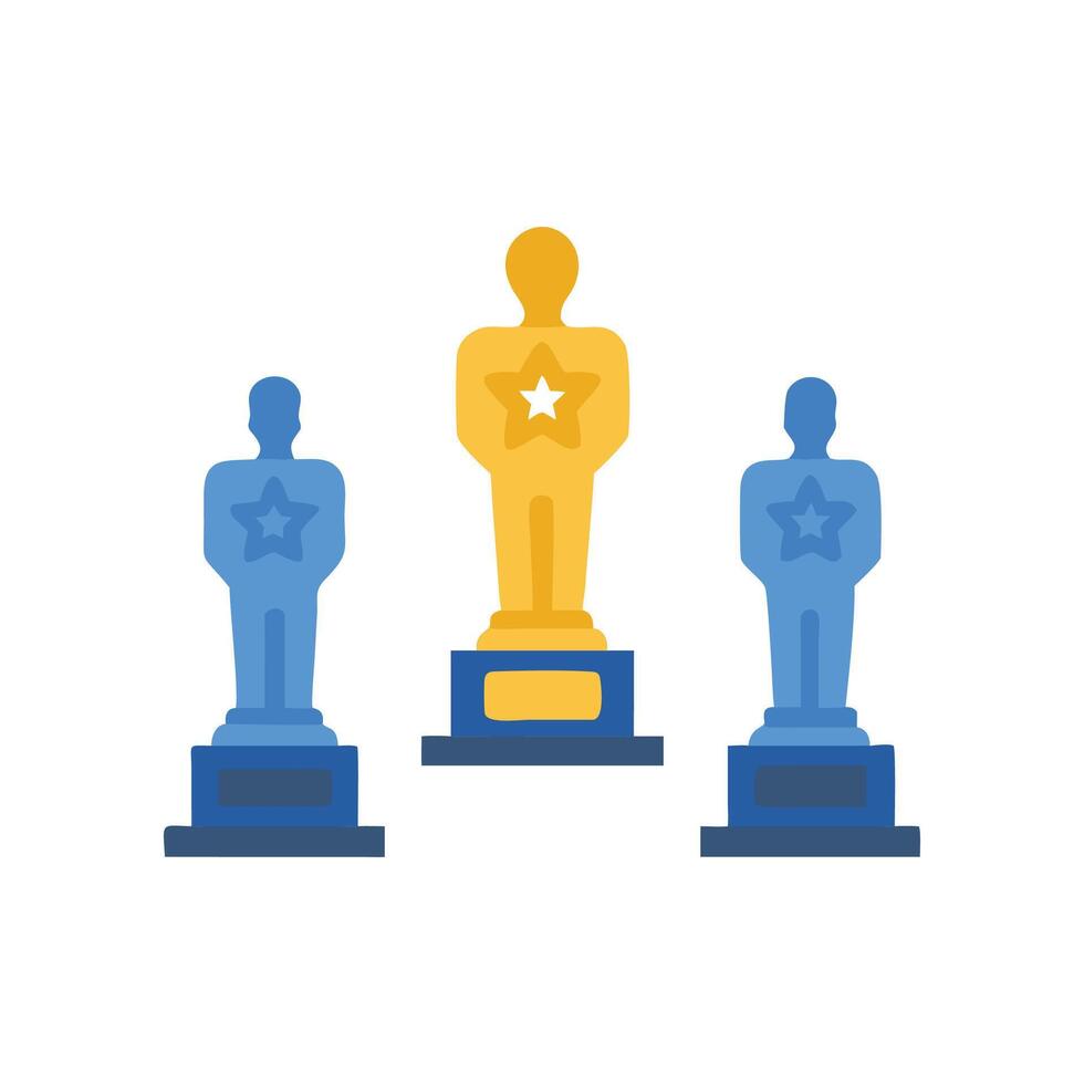Stylish Movie Awards Icon for Recognition vector