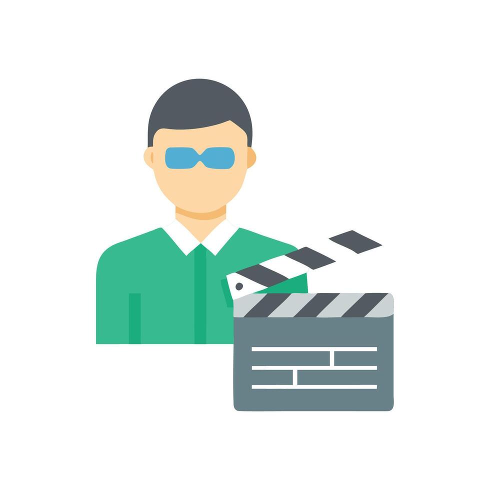 Dynamic Movie Director Icon for Productions vector