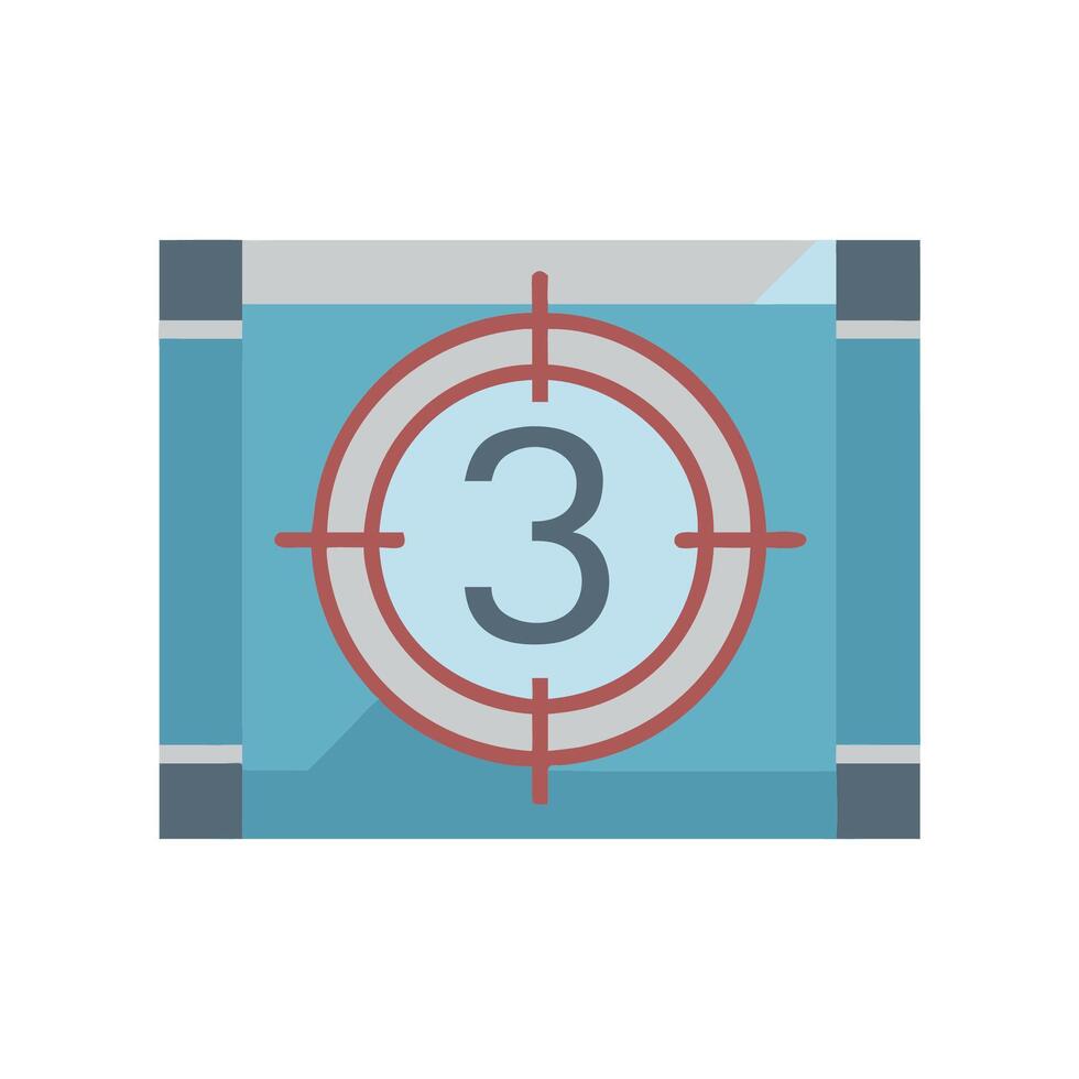 Creative Movie Countdown Illustration vector