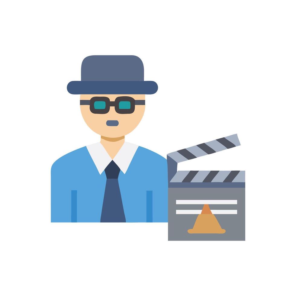 Creative Movie Director Illustration vector