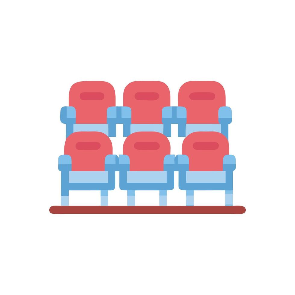 SVG Icon for Cinema Seats Layout vector