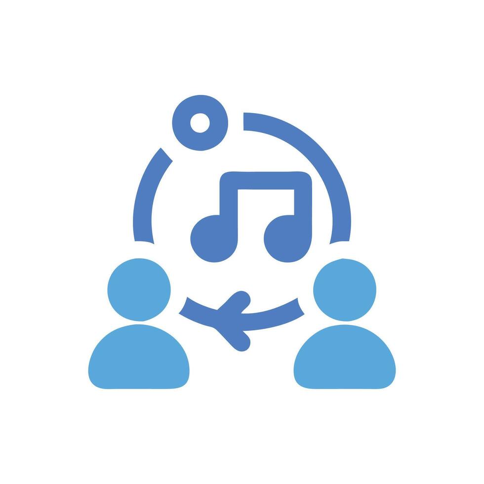 Icon for Musical Collaboration Projects vector