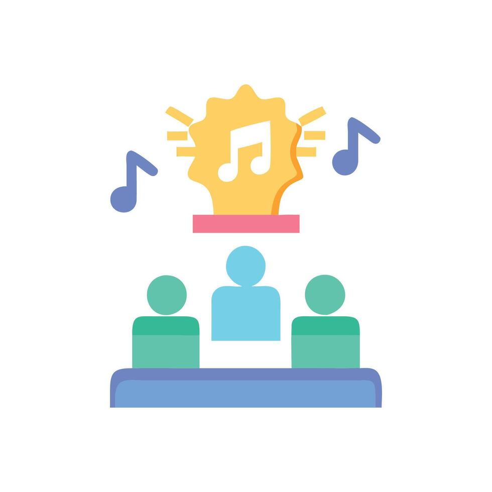 SVG Icon for Music Competitions vector
